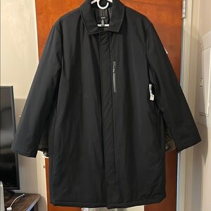 Black Trench Coat with Classic Design